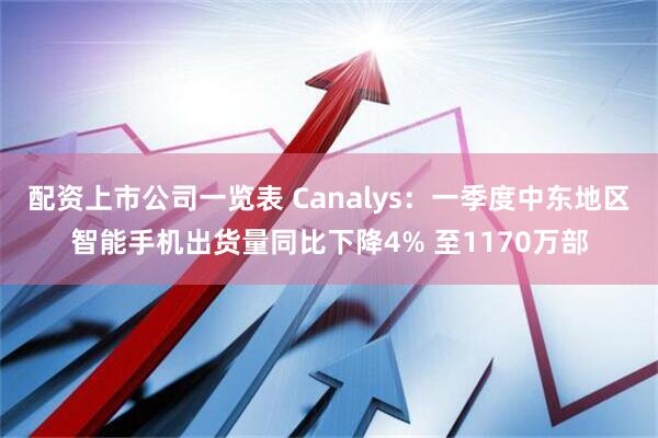 配资上市公司一览表 Canalys：一季度中东地区智能手机出货量同比下降4% 至1170万部